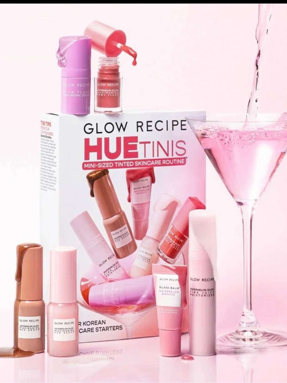 Glow Recipe HueTinis Tinted Skincare Trio — Pink & Nude